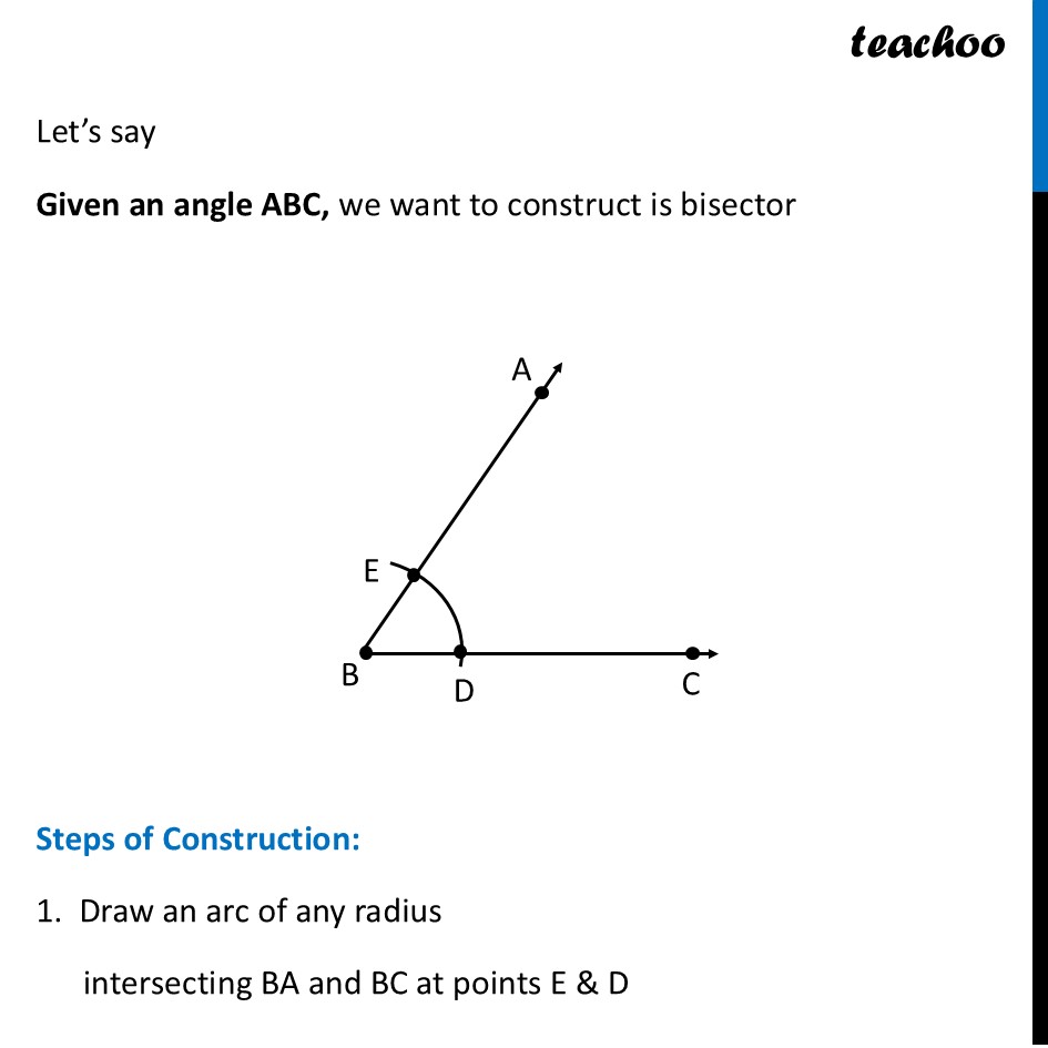part 2 - Constructing Angle Bisectors - Constructing Angle Bisectors - Chapter 6 Class 7 - Constructions and Tilings (Ganita Prakash II) - Class 7 (Ganita Prakash 1, 2 & old NCERT)