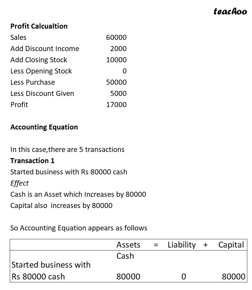 part 16 - Accounting Equation for Purchases, Sales, and Stock - Chapter 5 - Accounting Equation - Class 11 - Accountancy
