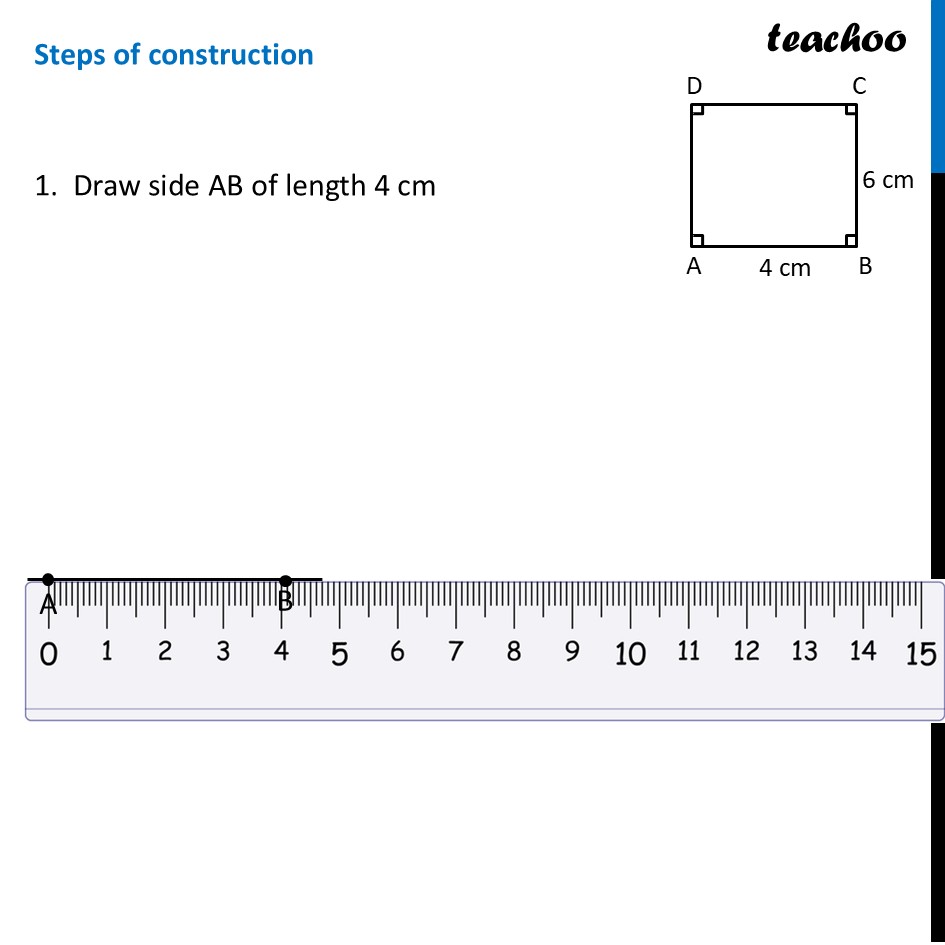 part 2 - Question 1 - Page 197 - Constructing Squares & Rectangles - Chapter 8 Class 6 - Playing with Constructions (Ganita Prakash) - Class 6 (Ganita Prakash & Old NCERT)