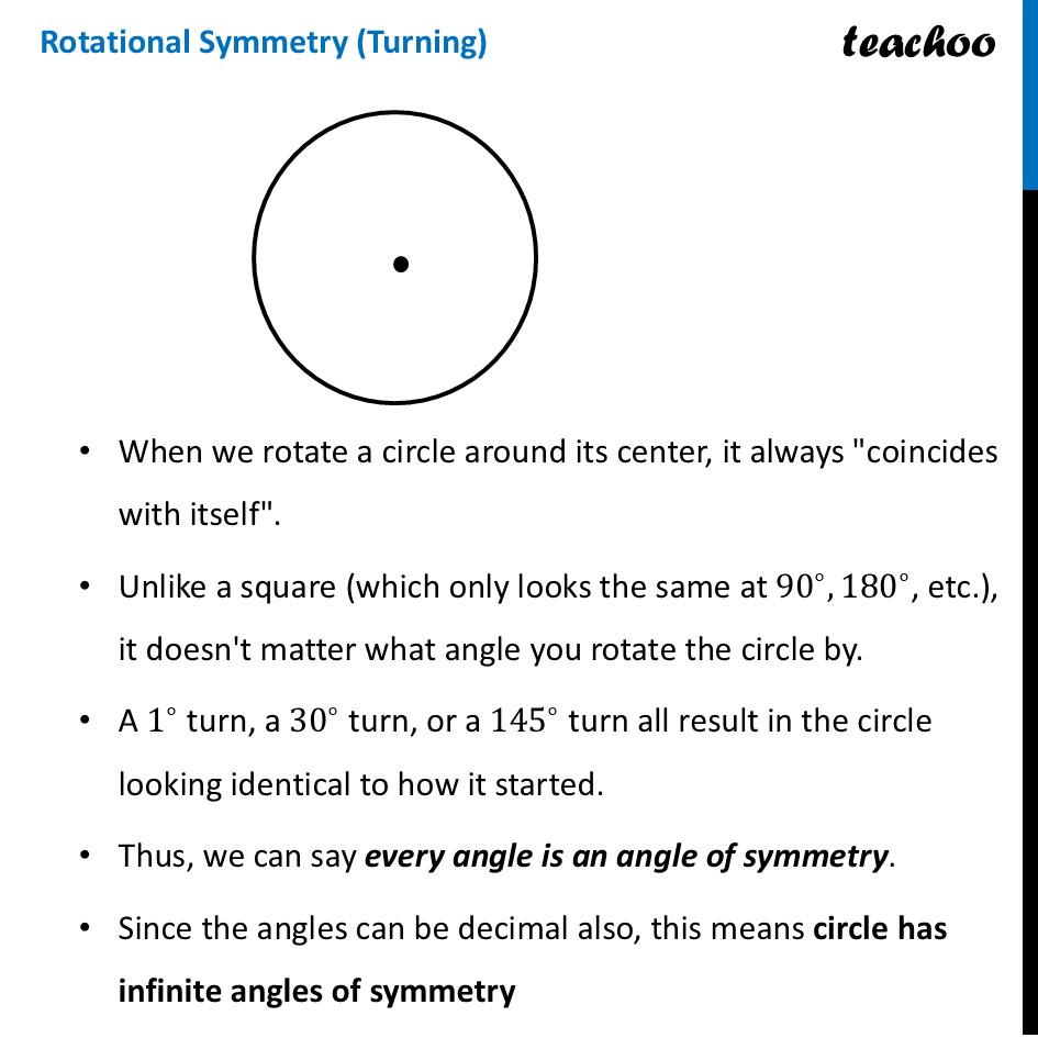 part 2 - Symmetries of Circle - Symmetries of Circle - Chapter 5 Class 9 - I’m Up and Down, and Round and Round (Ganita Manja - Class 9
