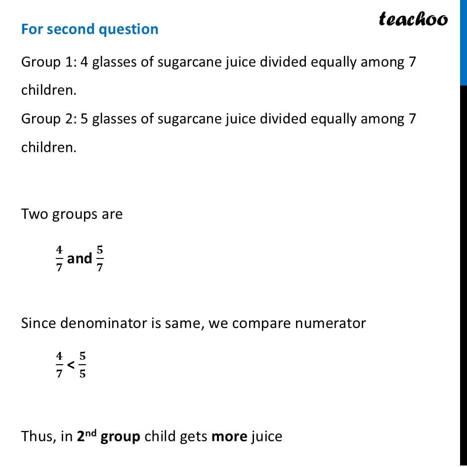 part 4 - Question 2 (Page 170) - Questions - Page 168 to 172 - Chapter 7 Class 6 - Fractions (Ganita Prakash) - Class 6 (Ganita Prakash & Old NCERT)