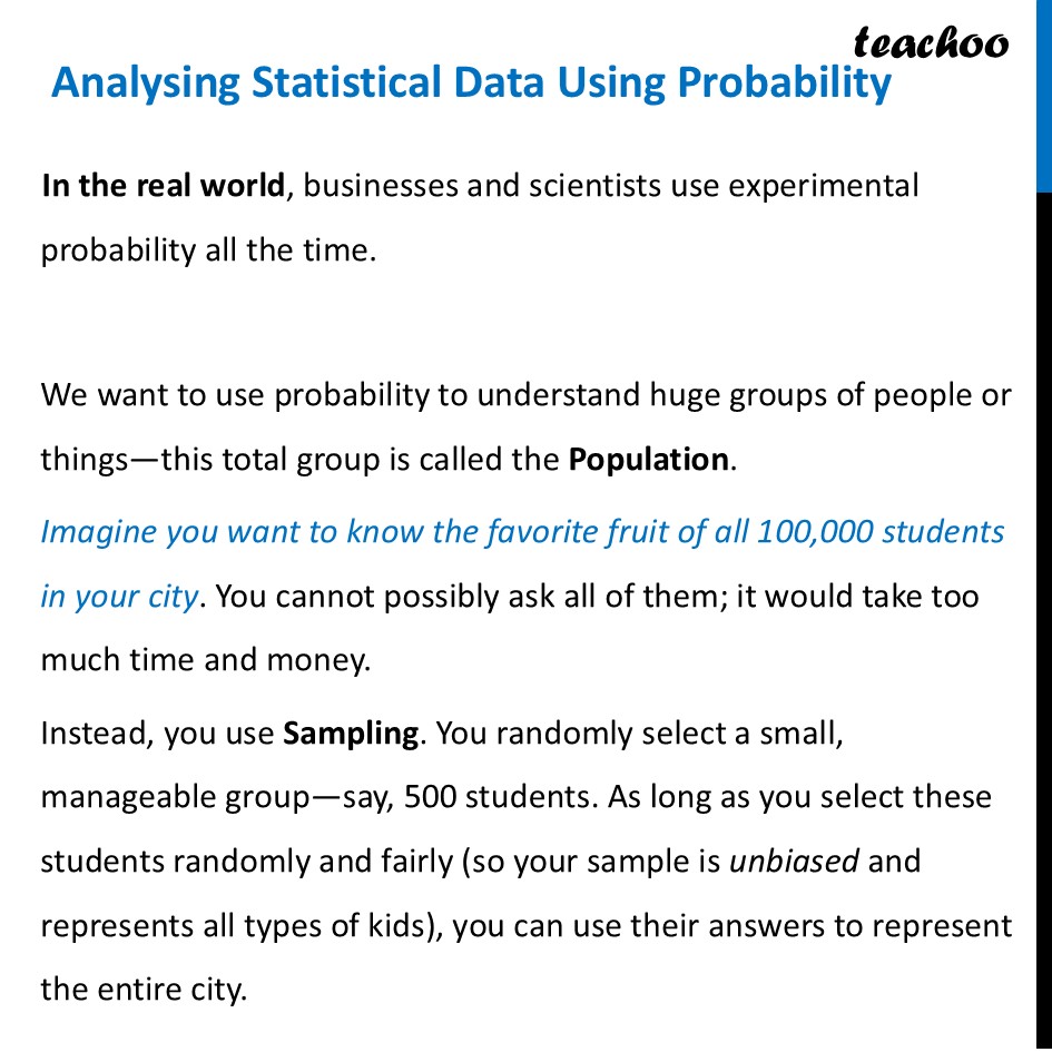 Analysing Statistical Data Using Probability - Chapter 7 Class 9 Maths - Analysing Statistical Data Using Probability