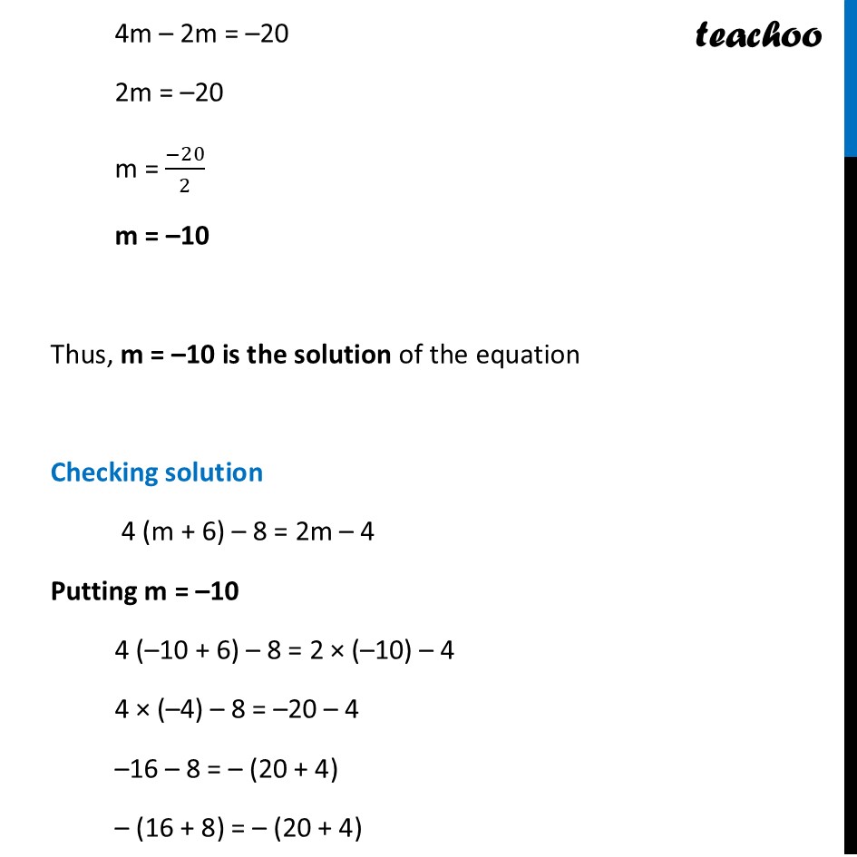 part 8 - Question 1 - Figure it out (Page 172) - Solving Equations - Chapter 7 Class 7 - Finding the Unknown (Ganita Prakash II) - Class 7 (Ganita Prakash 1, 2 & old NCERT)