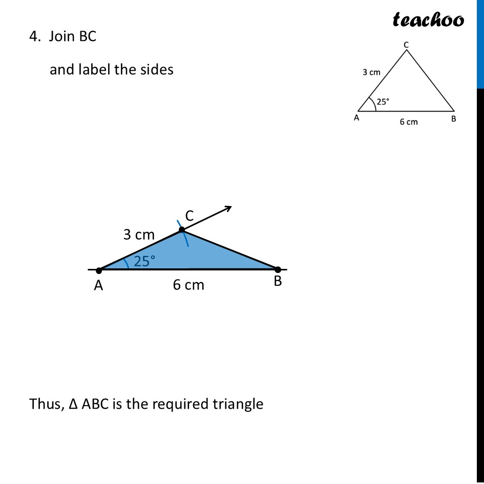 part 5 - Question 1 (b) - Figure it out - Page 161 - Constructing Triangle when 2 Sides and the Included Angle are given - Chapter 7 Class 7 - A tale of three Intersecting Lines (Ganit Prakash) - Class 7 (Ganita Prakash 1, 2 & old NCERT)