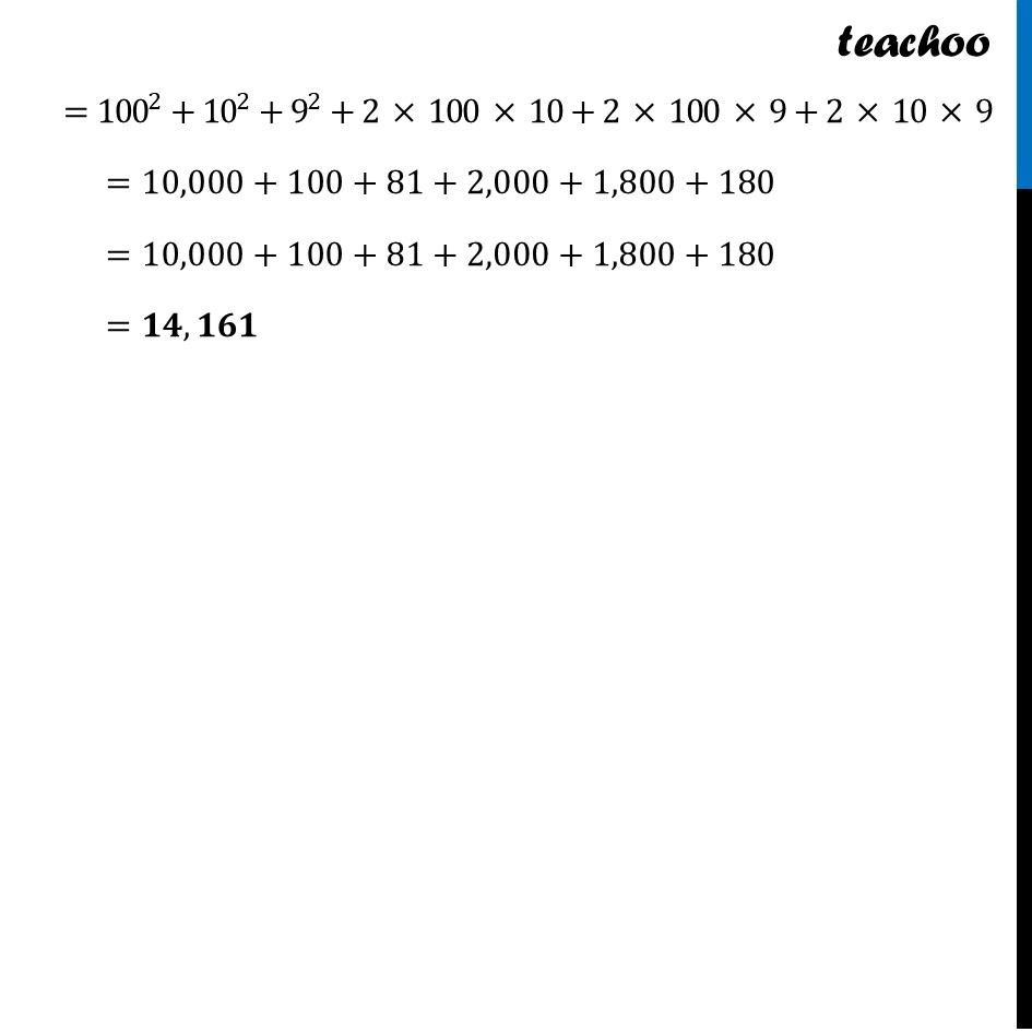 part 2 - Example 9 - More Identities - Chapter 4 Class 9 - Exploring Algebraic Identities (Ganita Manjari I) - Class 9