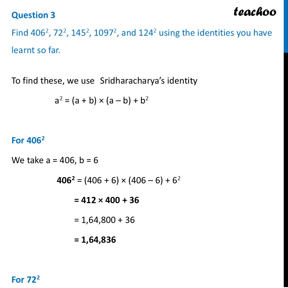 Find 4062, 722, 1452, 10972, and 1242 using the identities you have - Figure it out - Page 149