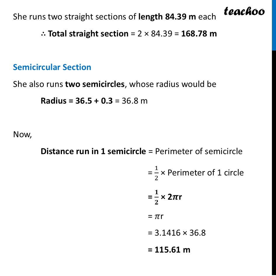 part 4 - A Closer Look at a 400 m Athletics Track - Length of an Arc of a Circle - Chapter 6 Class 9 - Measuring Space: Perimeter and Area (Ganita Manjar - Class 9