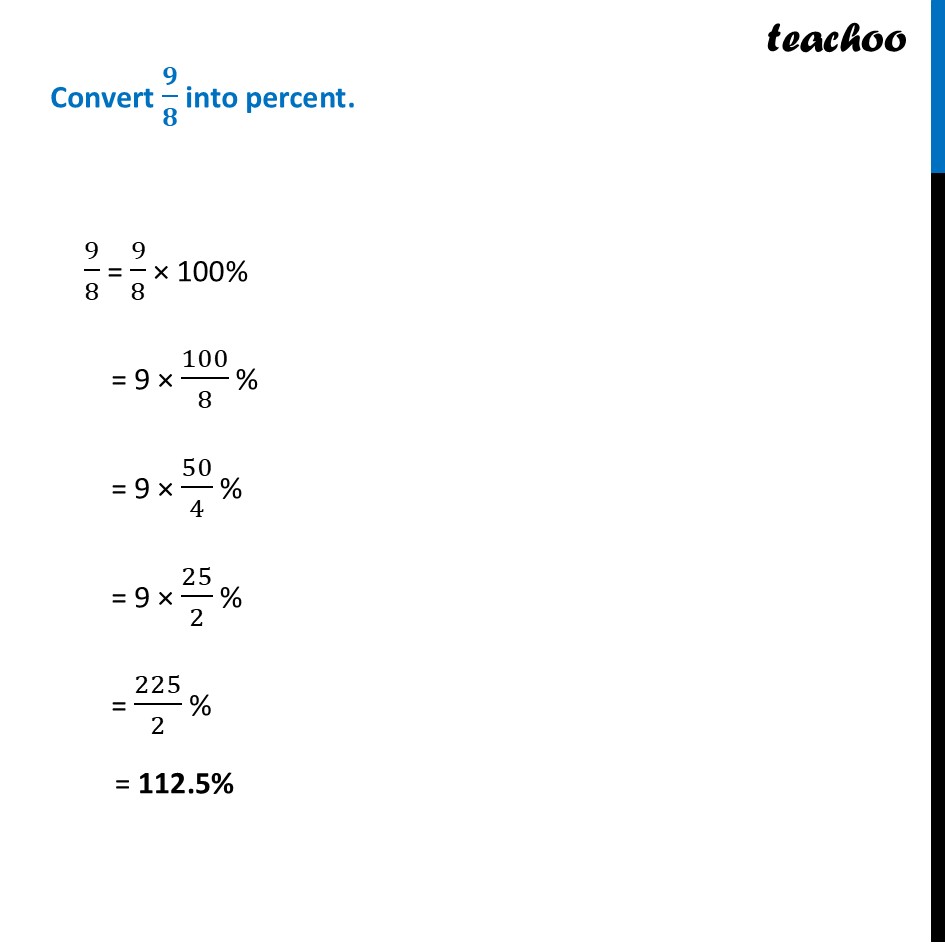 part 3 - Converting Fractions to Percentage - Percentage - Definition - Chapter 1 Class 8 - Fractions in Disguise (Ganita Prakash II) - Class 8 (Ganita Prakash - 1, 2 & Old NCERT)