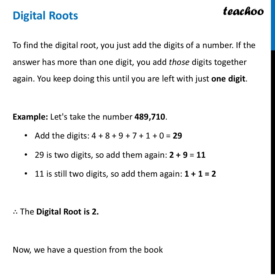 [Number Play] Digital Roots - Definiton + Examples - Ganita Prakash - Digital Roots