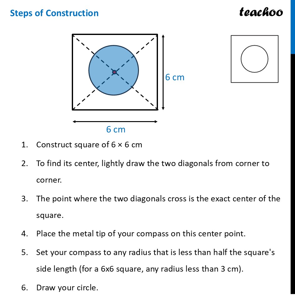 part 4 - Construct Square with a Hole - Questions - Page 201 to 203 - Chapter 8 Class 6 - Playing with Constructions (Ganita Prakash) - Class 6 (Ganita Prakash & Old NCERT)