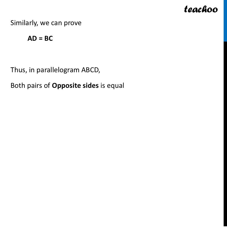 part 3 - Deduction 7 - What can we say about the sides of a parallelogram? - Parallelogram - Chapter 4 Class 8 - Quadrilaterals (Ganita Prakash) - Class 8 (Ganita Prakash & Old NCERT)