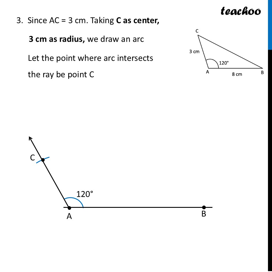part 4 - Question 1 (c) - Figure it out - Page 161 - Constructing Triangle when 2 Sides and the Included Angle are given - Chapter 7 Class 7 - A tale of three Intersecting Lines (Ganit Prakash) - Class 7 (Ganita Prakash 1, 2 & old NCERT)