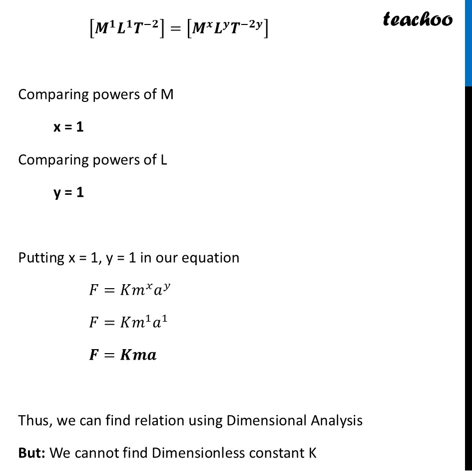 part 3 - Dimensional Analysis: Deriving the Formula of any Physical Quantity - Concepts - Chapter 1 - Units and Measurement - Physics Class 11