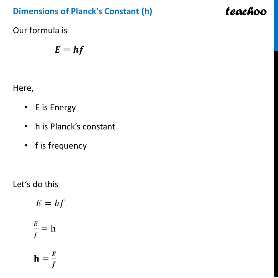 part 4 - Dimensions of Constants - Concepts - Chapter 1 - Units and Measurement - Physics Class 11
