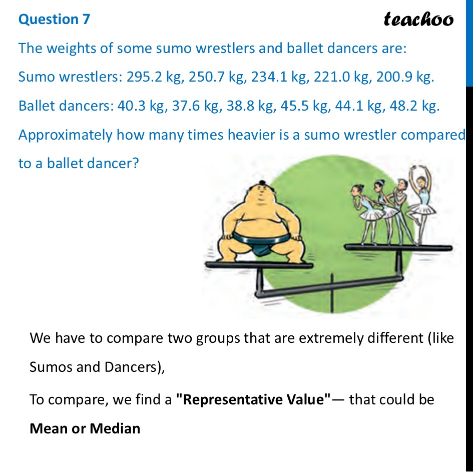 [Class 7] The weights of some sumo wrestlers and ballet dancers are: - Figure it out - Page 112, 113