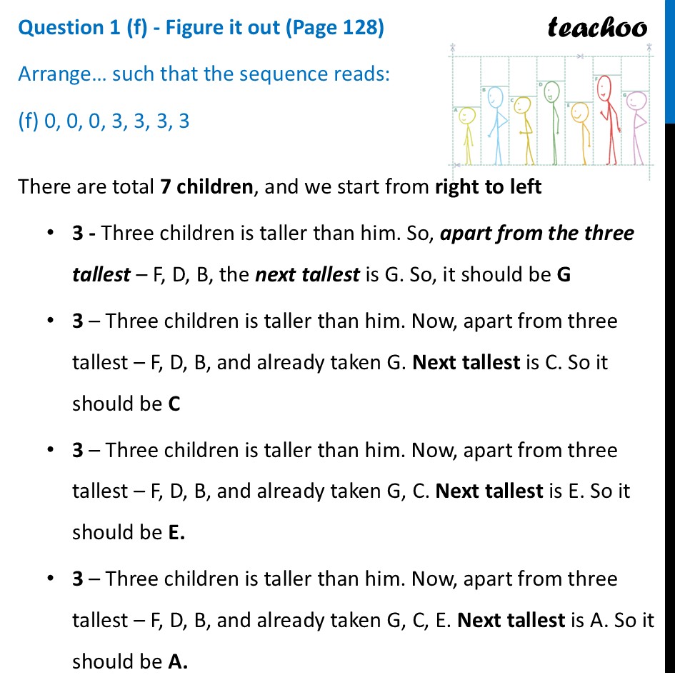 [Class 7] Arrange the stick figure cutouts given - (f) 0, 0, 0, 3, 3 - Numbers can Tell us Things, Supercells