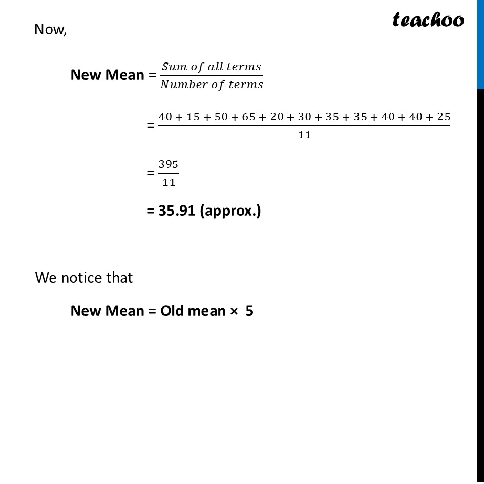 part 2 - Mean when a Number is Multiplied to each term - Tinkering with Mean - Chapter 5 Class 8 - Tales by Dots and Lines (Ganita Prakash II) - Class 8 (Ganita Prakash - 1, 2 & Old NCERT)