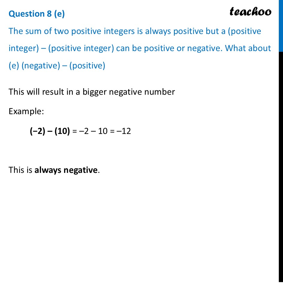 part 5 - Question 8 - Figure it out - Page 265, 266 - Chapter 10 Class 6 - The other side of Zero (Ganita Prakash) - Class 6 (Ganita Prakash & Old NCERT)