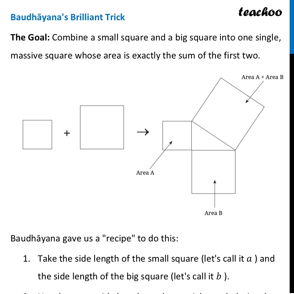 part 2 - Combining Two squares - Combining Two squares - Chapter 2 Class 8 - The Baudhayana-Pythagoras Theorem (Ganita Part 2) - Class 8 (Ganita Prakash - 1, 2 & Old NCERT)