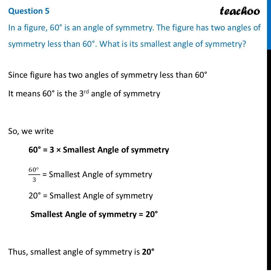 [Ganita Prakash] In a figure, 60° is an angle of symmetry. The figure - Figure it out - Page 238, 239