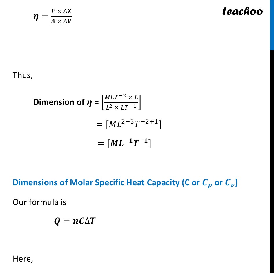 part 8 - Dimensions of Constants - Concepts - Chapter 1 - Units and Measurement - Physics Class 11