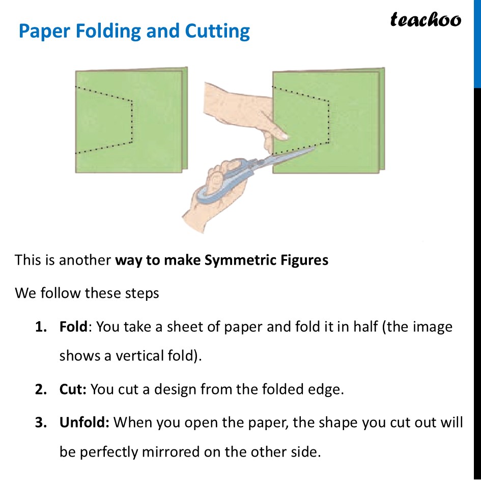 [Ganita Prakash] Paper Folding and Cutting - (Class 6 Symmetry) - Generating shapes having lines of symmetry