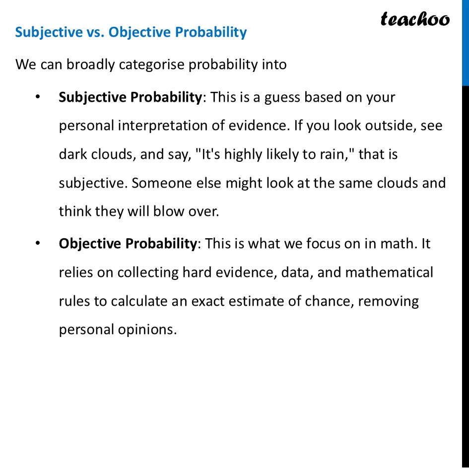 part 3 - Probability - Definition - Chapter 7 - The Mathematics of Maybe: Introduction to Probability - Class 9