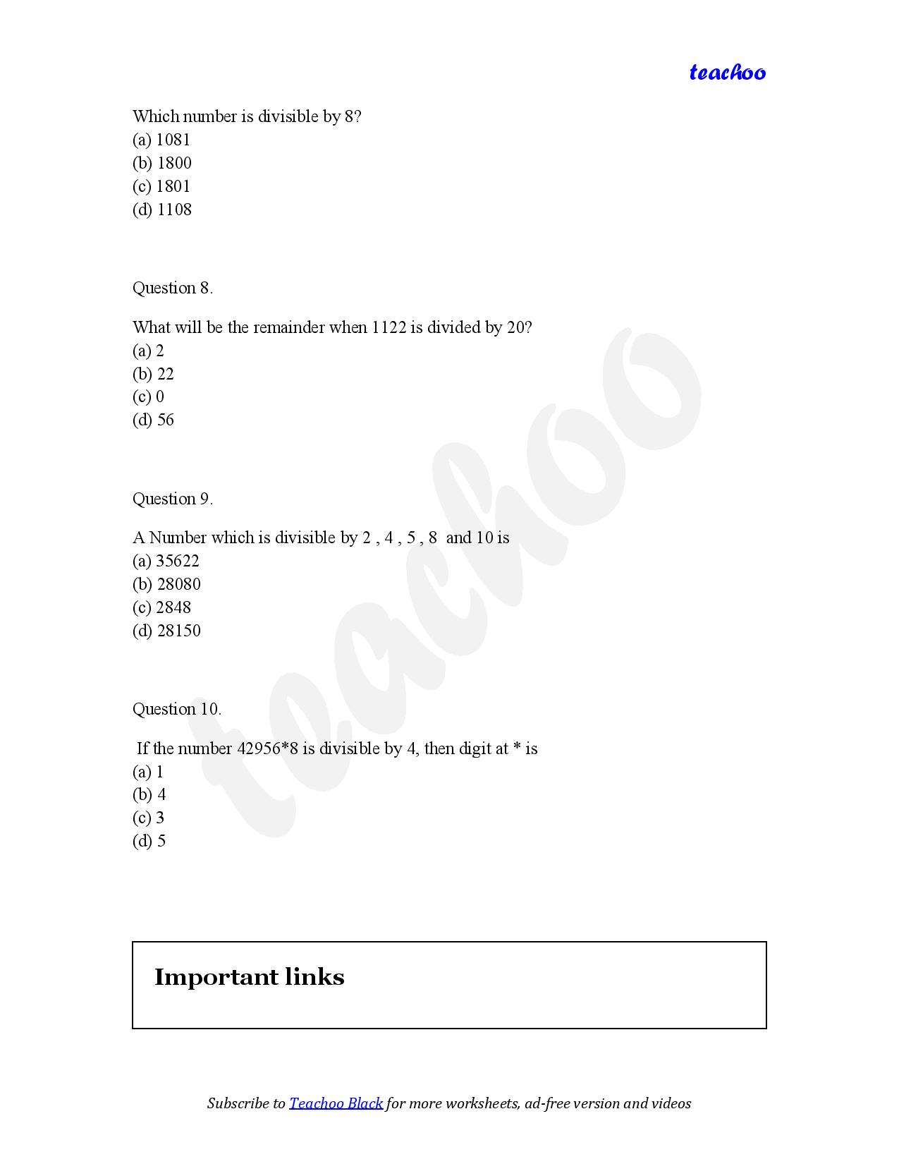 part 3 - MCQ - Worksheet 1 - Teachoo Questions - MCQs - Chapter 5 Class 6 - Prime Time (Ganita Prakash) - Class 6 (Ganita Prakash & Old NCERT)