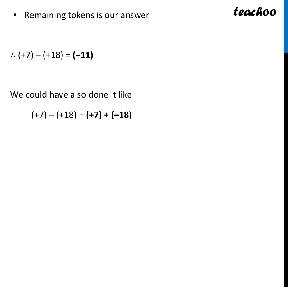 part 2 - Question 1 - Page 28 - Token Model for Adding and Subtracting Integers - Chapter 2 Class 7 - Operations with Integers (Ganita Prakash II) - Class 7 (Ganita Prakash 1, 2 & old NCERT)