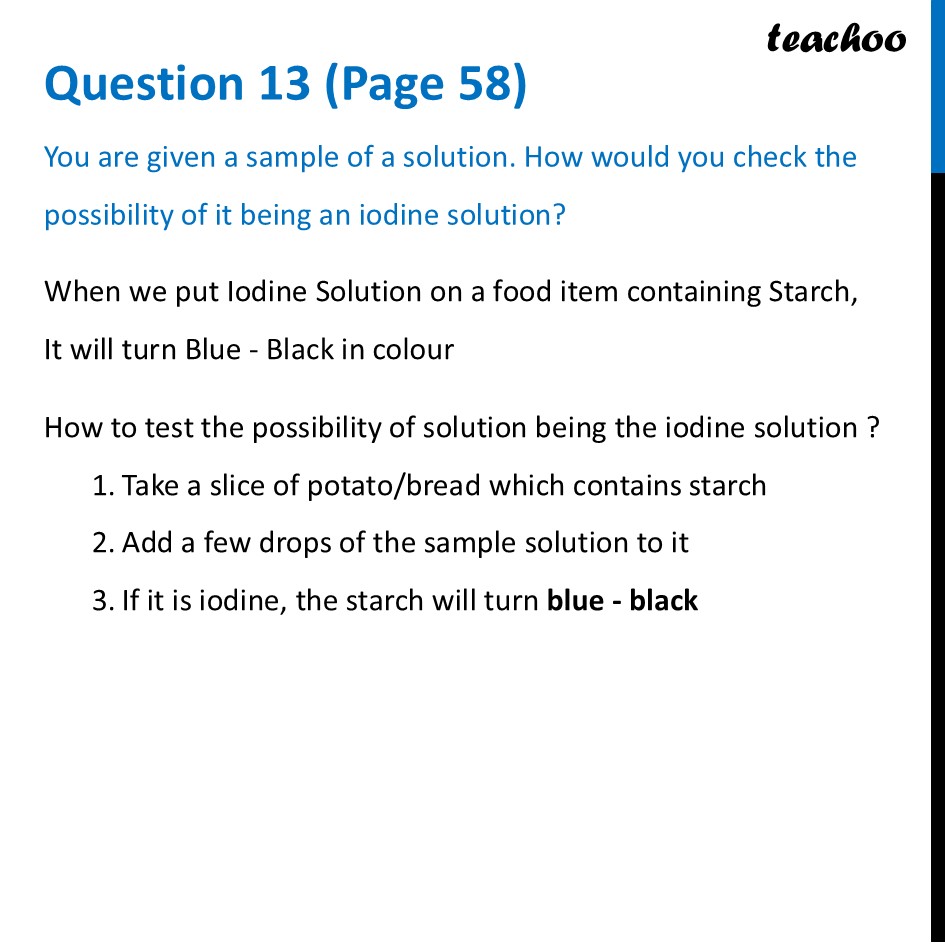 part 2 - Question 13 - Questions at the end of chapter (Page 56, 57 & 58) - Chapter 3 Class 6 - Mindful Eating: A path to healthy body (Curiosity) - Class 6