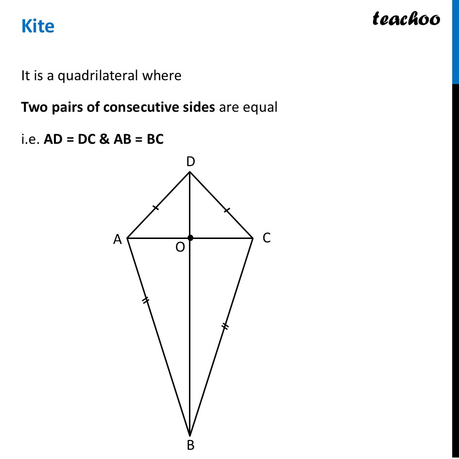 [Maths] Kite - Definition with Properties - Class 8 Ganita Prakash - Kite