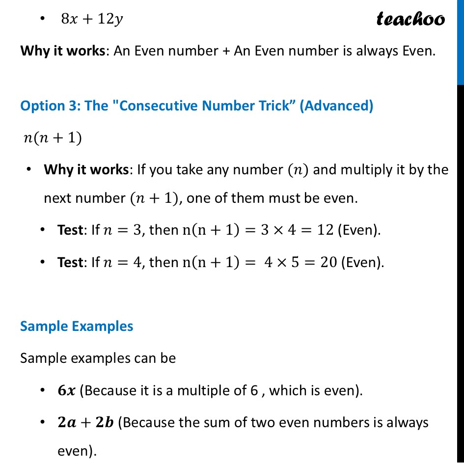 part 3 - Question 1 - Page 116 - Parity of Arithmetic & Algebraic Expressions - Chapter 5 Class 8 - Number Play (Ganita Prakash) - Class 8 (Ganita Prakash - 1, 2 & Old NCERT)