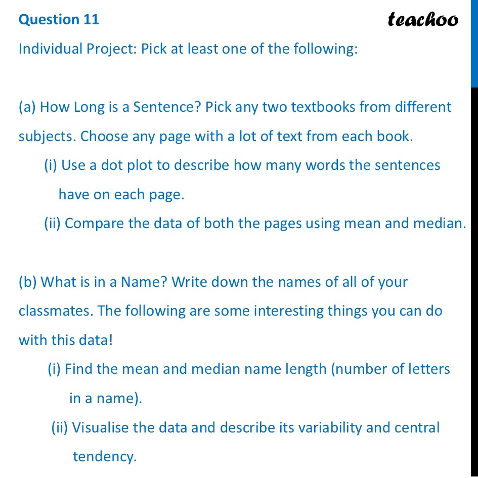 How Long is a Sentence? Pick any two textbooks from different subjects - Figure it out - Page 129-134