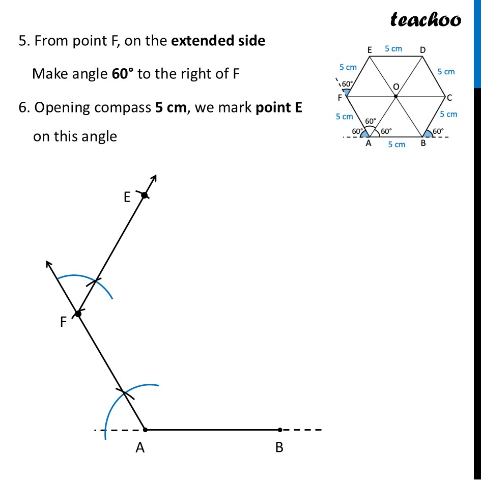 part 5 - Constructing Regular Hexagons - Constructing Regular Hexagon, Angle 60° and 6-pointed Star - Chapter 6 Class 7 - Constructions and Tilings (Ganita Prakash II) - Class 7 (Ganita Prakash 1, 2 & old NCERT)