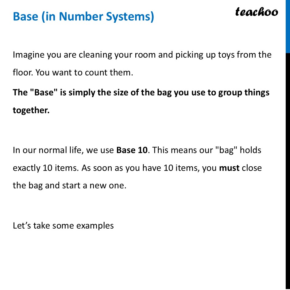 Base (in Number Systems) - Meaning, Table, Summary (with Examples) - Variations on the Egyptian System and the Notion of Base