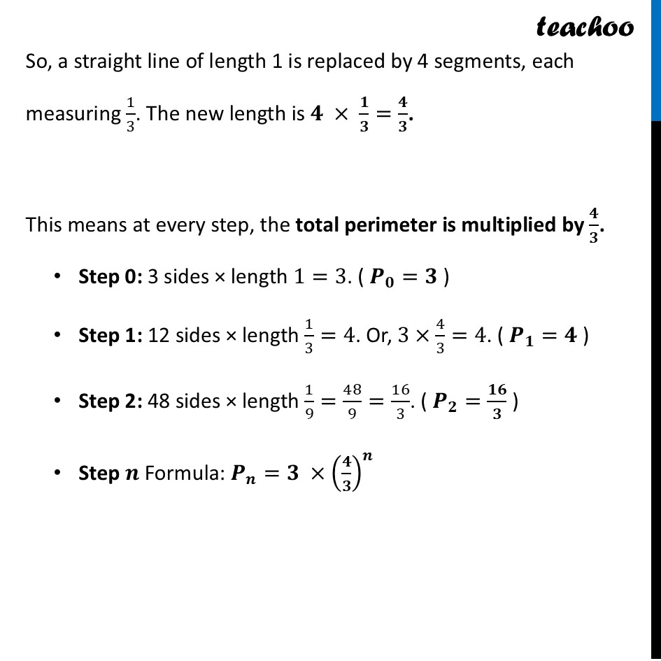 part 2 - Question 3 - Figure it out (Page 73) - Koch Snowflake - Chapter 4 Class 8 - Exploring Some Geometric Themes (Ganita Prakash II - Class 8 (Ganita Prakash - 1, 2 & Old NCERT)
