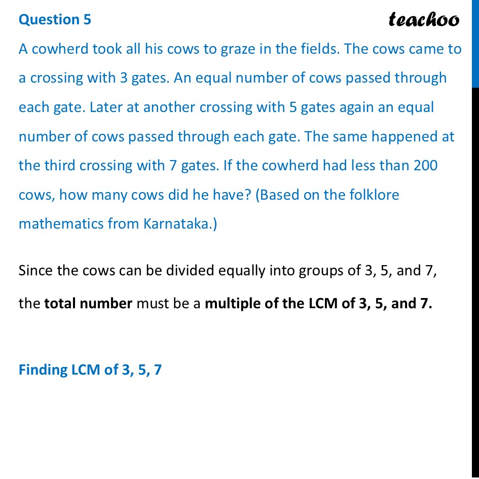 A cowherd took all his cows to graze in the fields. The cows came to - Figure it out - Page 63, 64