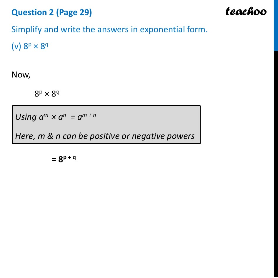 part 6 - Question 2 (Page 29) - The Other Side of Powers - Chapter 2 Class 8 - Power Play (Ganita Prakash) - Class 8 (Ganita Prakash & Old NCERT)