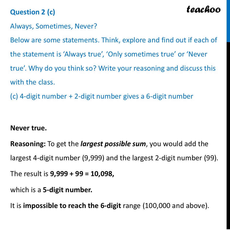 part 3 - Question 2 - Mental Math - Chapter 3 Class 6 - Number Play (Ganita Prakash) - Class 6 (Ganit Prakash)