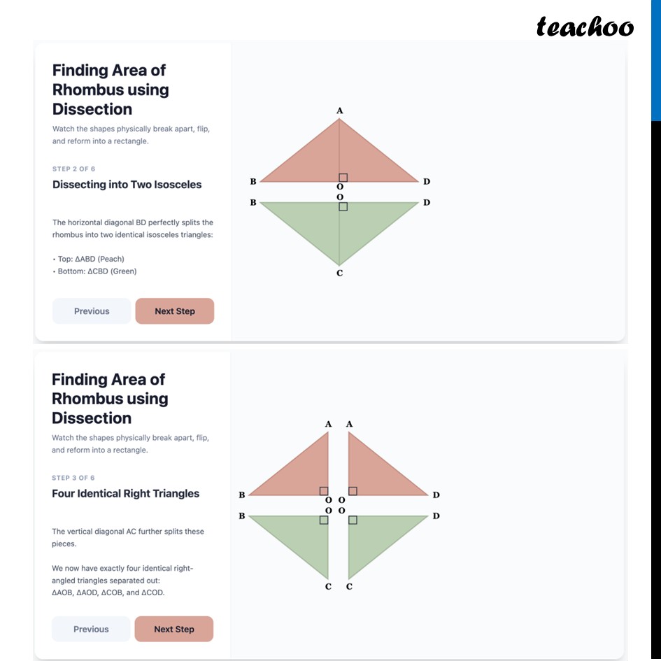 part 3 - Area of Rhombus - Area of Rhombus - Chapter 7 Class 8 - Area (Ganita Prakash II) - Class 8 (Ganita Prakash - 1, 2 & Old NCERT)