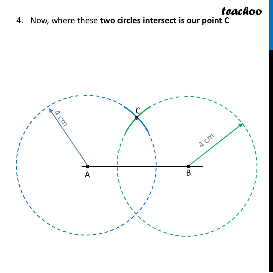 part 5 - Question (a) - Page 150 - Constructing a Triangle when its Sides are given - Chapter 7 Class 7 - A tale of three Intersecting Lines (Ganit Prakash) - Class 7 (Ganita Prakash 1, 2 & old NCERT)