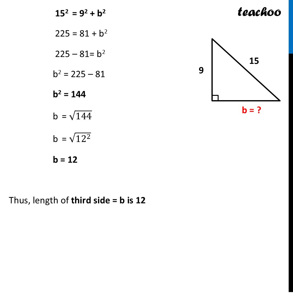 part 6 - Question 4 - Figure it out (Page 47) - Baudhāyana’s Theorem on Right-angled triangles - Chapter 2 Class 8 - The Baudhayana-Pythagoras Theorem (Ganita Part 2) - Class 8 (Ganita Prakash - 1, 2 & Old NCERT)
