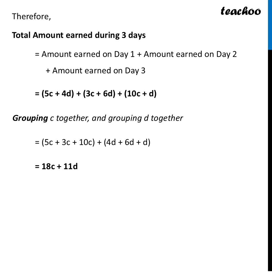 part 4 - Example 5 - Simplification of Algebraic Expressions - Chapter 4 Class 7 - Expressions using Letter-Numbers (Ganita Prakash) - Class 7 (Ganit Prakash)