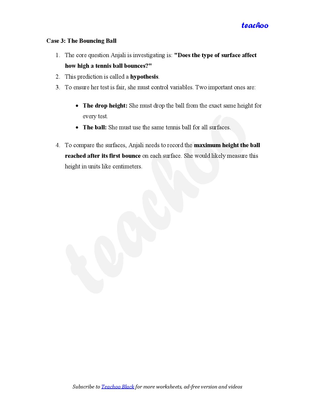 part 7 - Case Based Questions - Worksheet 2 - Teachoo Questions - Case Based - Chapter 1 Class 6 - The Wonderful World of Science (Curiosity) - Class 6