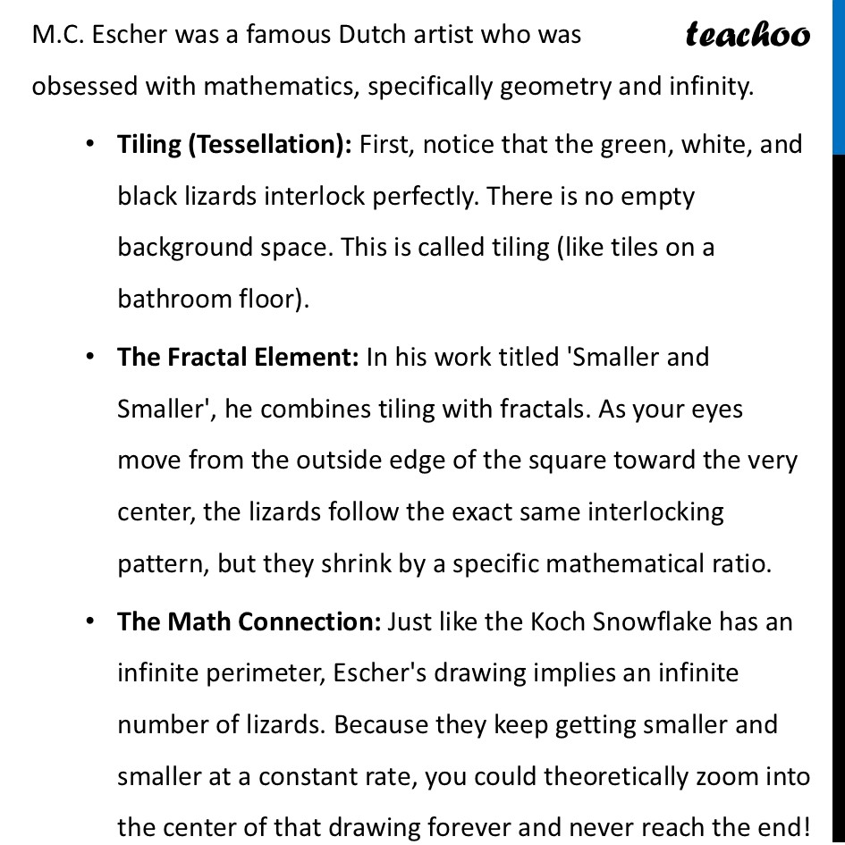 part 5 - Fractals in Art - Fractals in Art - Chapter 4 Class 8 - Exploring Some Geometric Themes (Ganita Prakash II - Class 8 (Ganita Prakash - 1, 2 & Old NCERT)