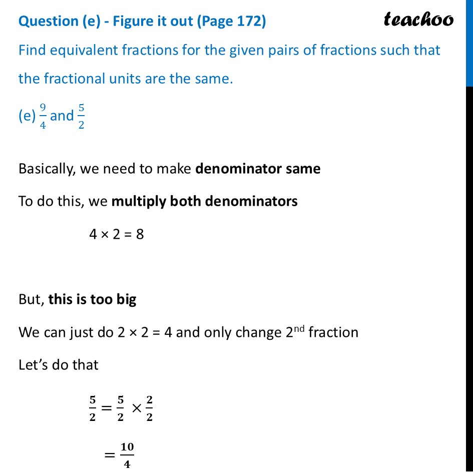 part 9 - Question (a) to (h) - Figure it out (Page 172) - Questions - Page 168 to 172 - Chapter 7 Class 6 - Fractions (Ganita Prakash) - Class 6 (Ganita Prakash & Old NCERT)