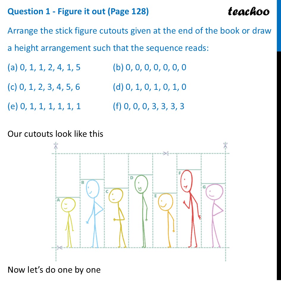 Arrange the stick figure cutouts given at - (a) 0, 1, 1, 2, 4, 1, 5 - Numbers can Tell us Things, Supercells