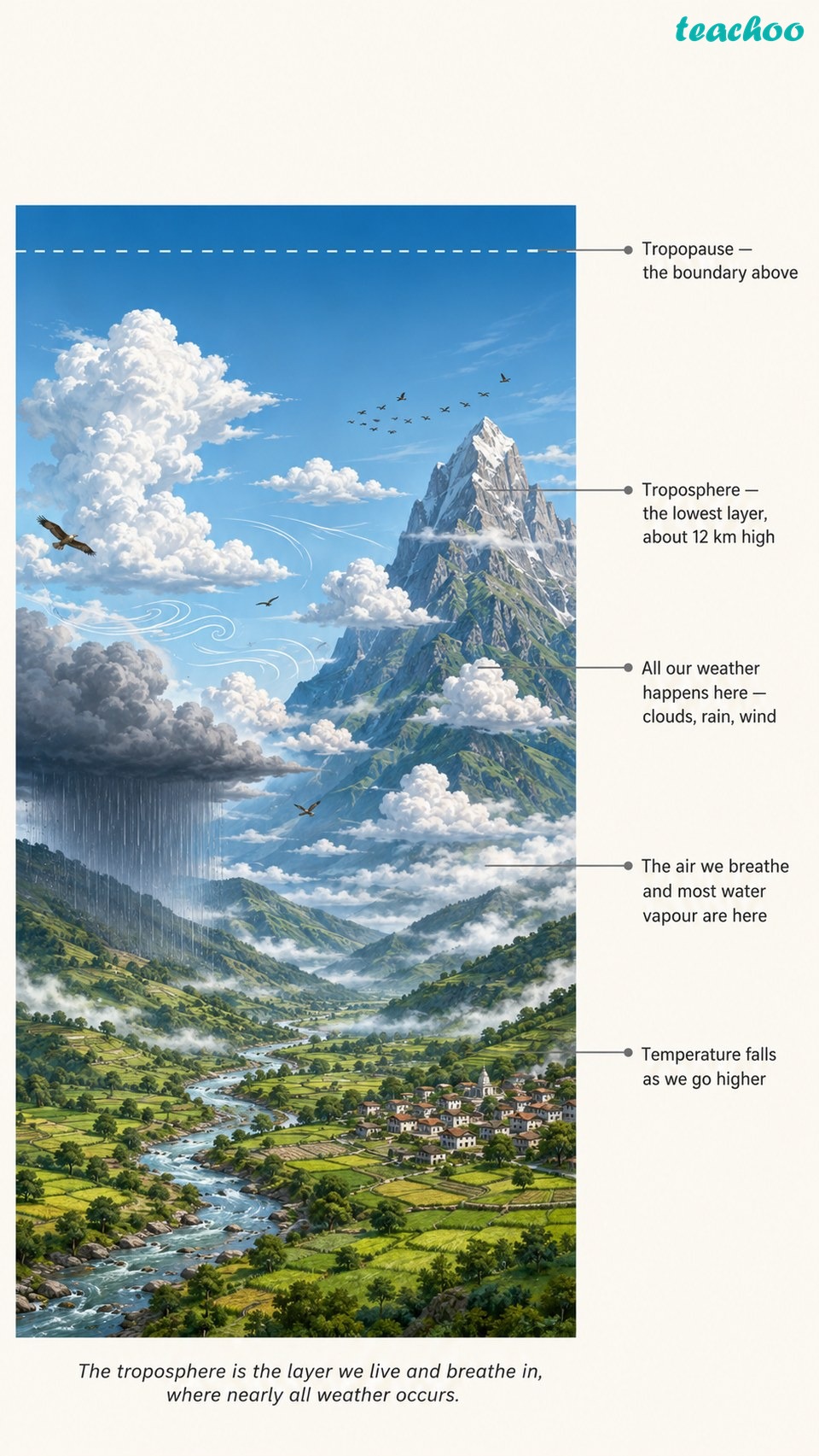 3.3.1 Troposphere - Atmosphere and Climate - [Teachoo] - Concepts