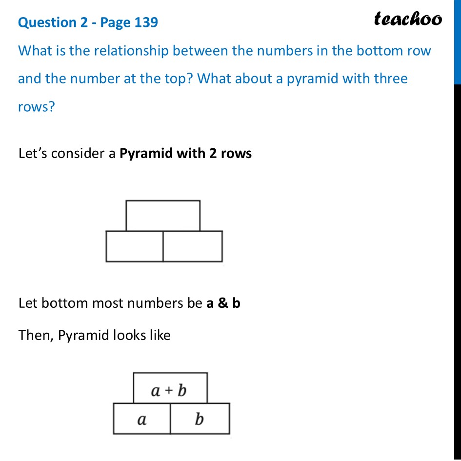[Maths] What is the relationship between the numbers in the bottom row - Number Pyramids