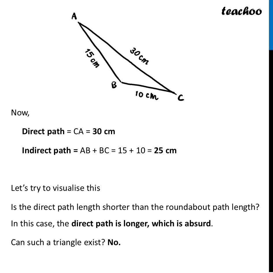 part 3 - Are Triangles Possible for any Lengths? - Are Triangles Possible for any Lengths? - Chapter 7 Class 7 - A tale of three Intersecting Lines (Ganit Prakash) - Class 7 (Ganita Prakash 1, 2 & old NCERT)